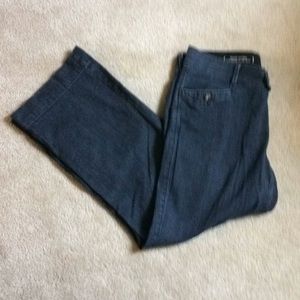 Dockers navy jeans, button and tab front